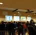Hall avec les Ã©crans vidéos